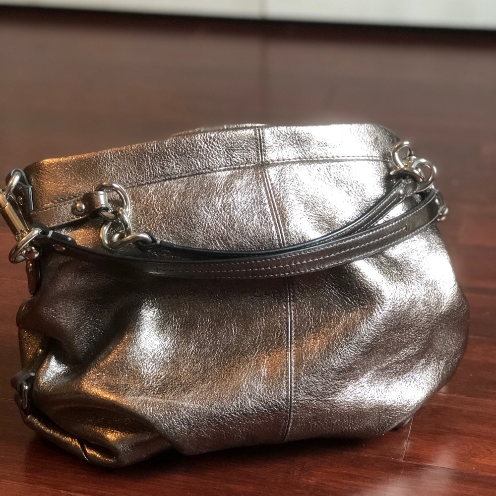 Silver Coach Purse